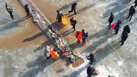 人歡魚躍 法庫財湖冬捕忙