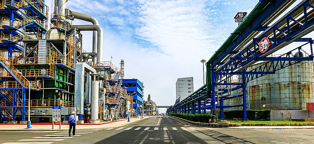 大連石化公司裝置生產區
